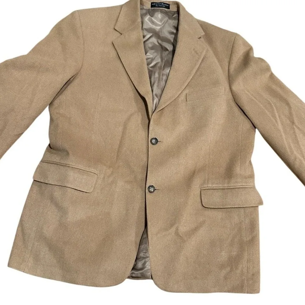 Vintage‎ Chereskin 100% Camel Hair Blazer – Tan – Approx. Size XL